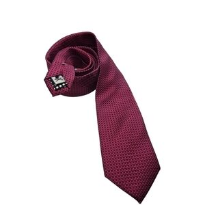 NICK GRAHAM Everywhere Men's Red & Blue Grid Pattern Neck Tie